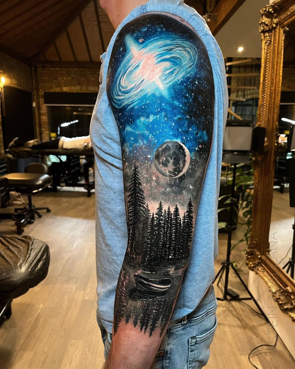 60 Ideas For A Gorgeous Galaxy Tattoo You Will Definitely Love