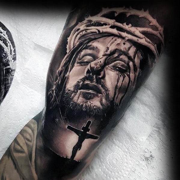 60 Jesus Arm Tattoo Designs For Men Religious Ink Ideas