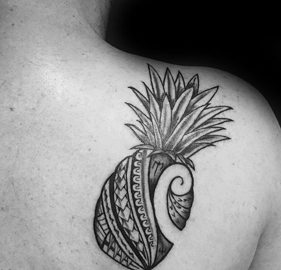 60 Pineapple Tattoo Designs For Men Tropical Fruit Ideas