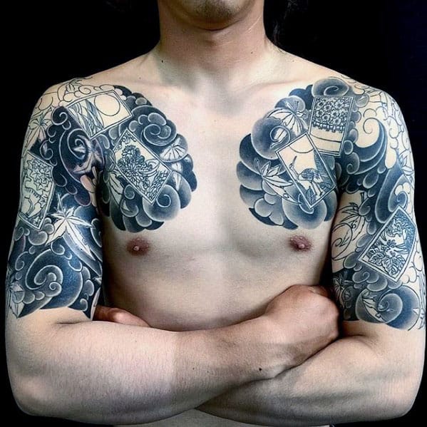 60 Vintage Japanese Half Sleeve Tattoos For Men