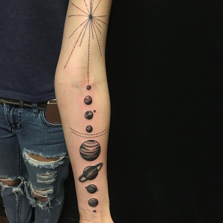 65 Facinating Solar System Tattoo Designs Their Origin And Symbolism