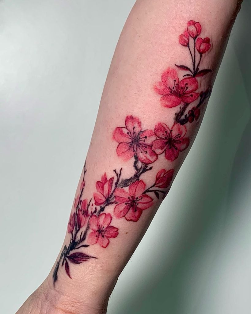 67 Refreshing Cherry Blossom Tattoos Ideas And Design For Beautiful