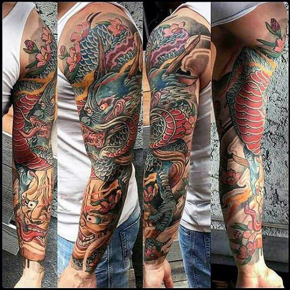 70 Dragon Arm Tattoo Designs F R M Nner Fire Atmung Tinte Ideen