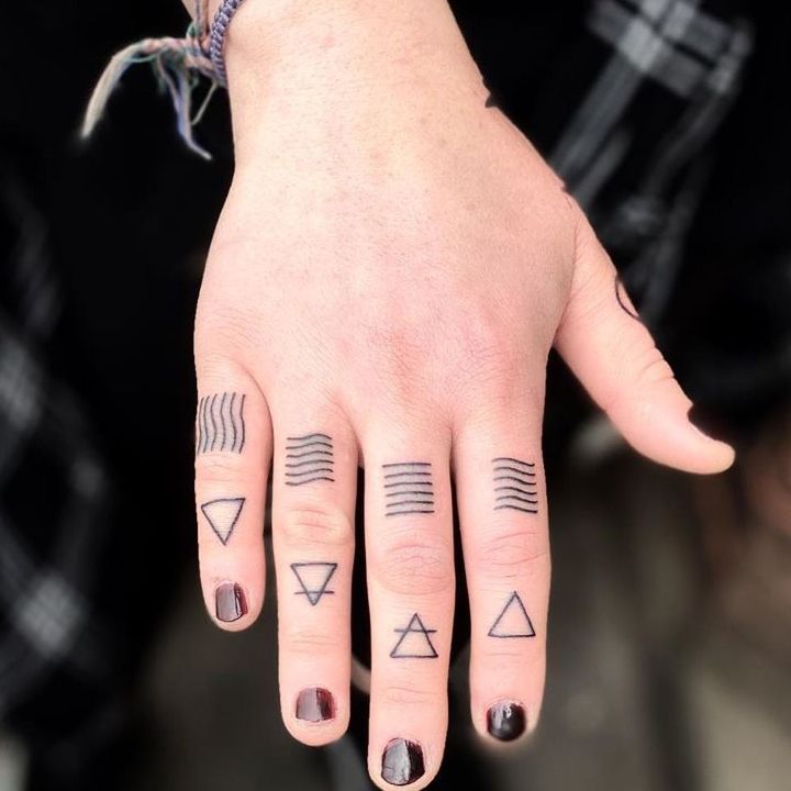 8 Small Tattoos That Mean Big Things Elements Tattoo Geometric