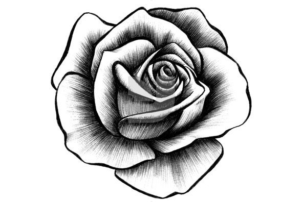 A Drawing Of Roses With The Words Smile New On It