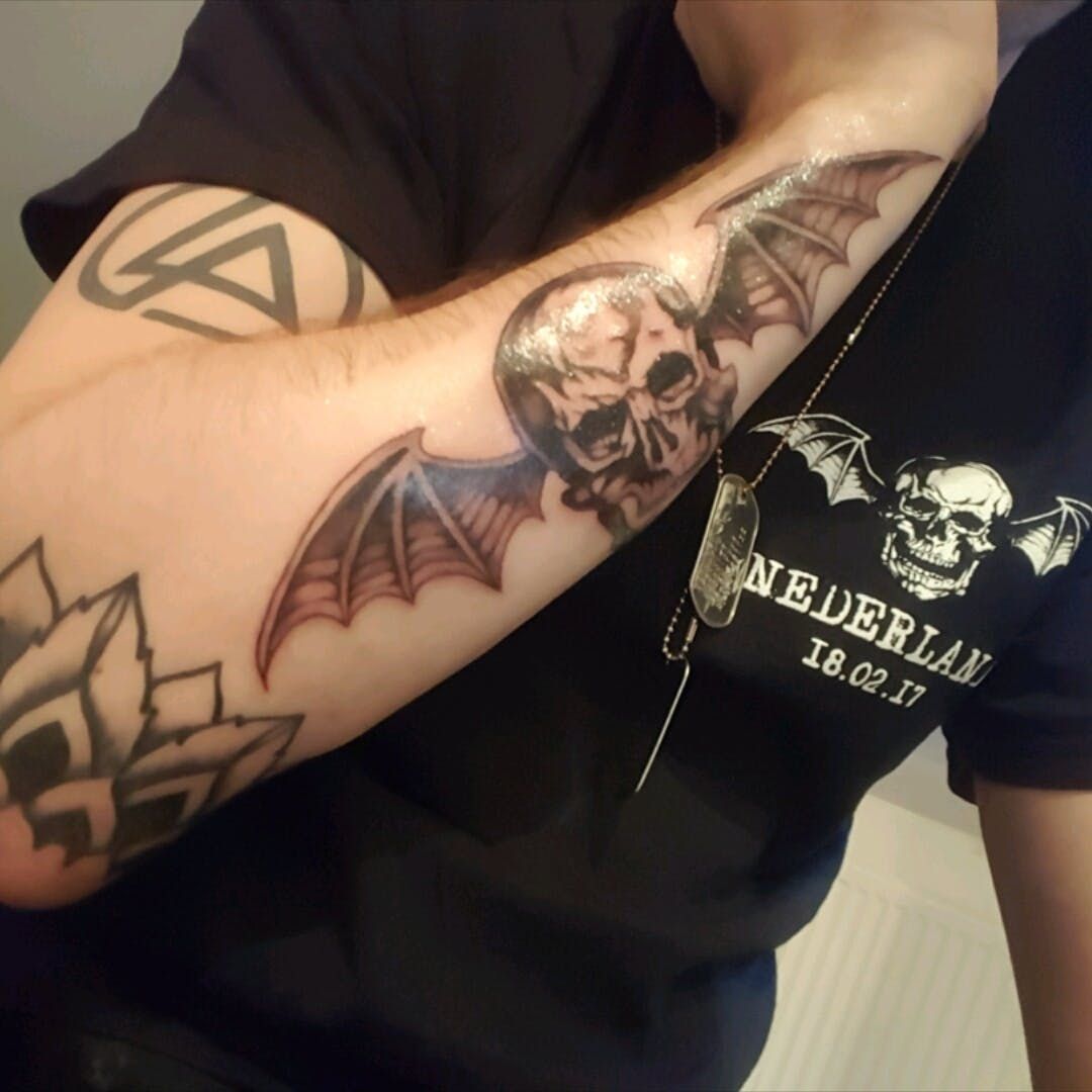 A7x Deathbat Tattoo