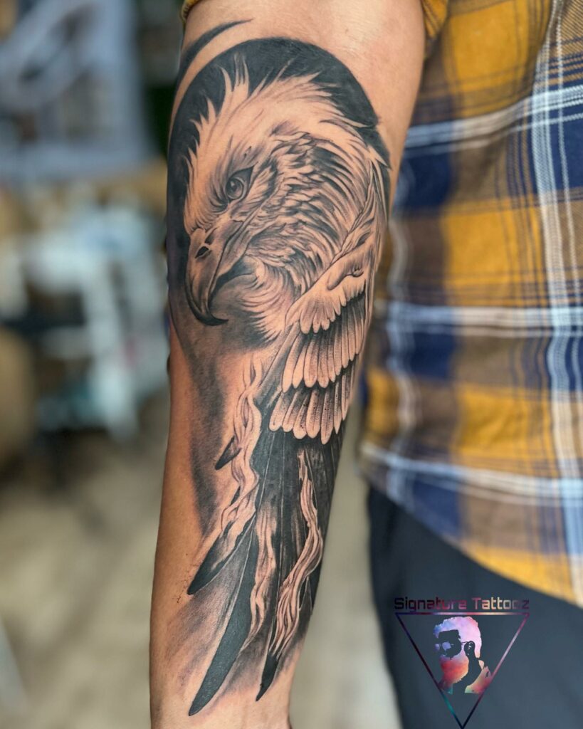 Abstract Eagle Forearm Tattoo Forearm Tattoo Design Forearm Tattoos