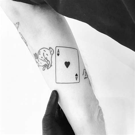 Ace Of Hearts Tattoo Heart Tattoo Card Tattoo Body Art Tattoos