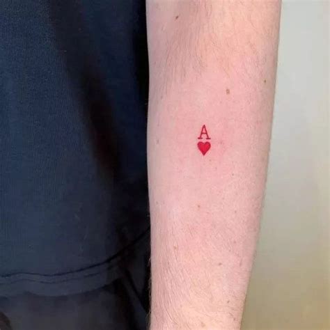 Ace Of Hearts Tattoo Meaning With Ideas Designs