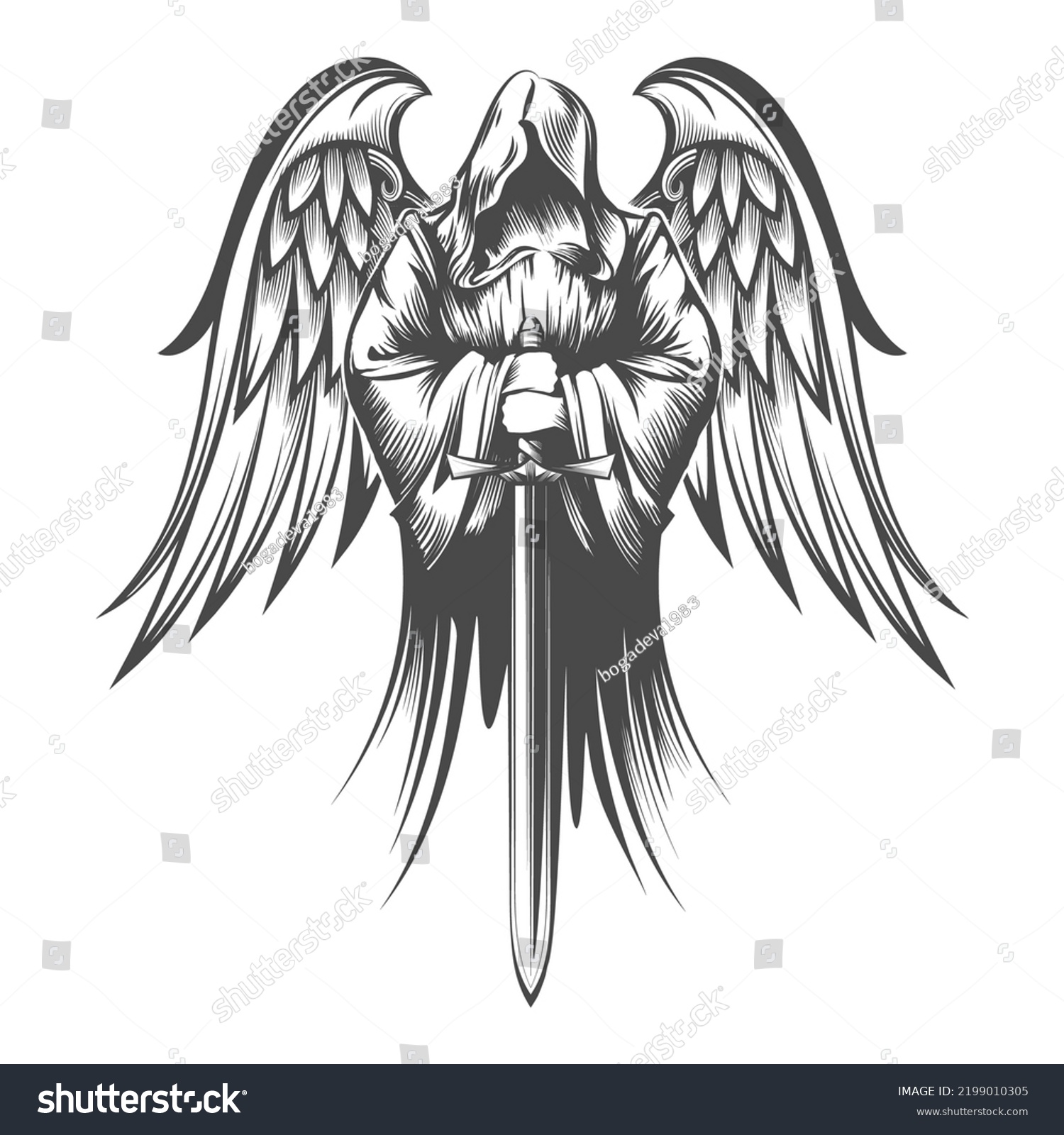 Aggregate 76 Angel Of Death Tattoo Designs Best In Coedo Com Vn