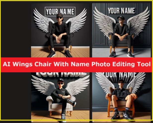 Ai Wings Chair With Name Photo Editing App Link For Instagram Facebook Whatsapp