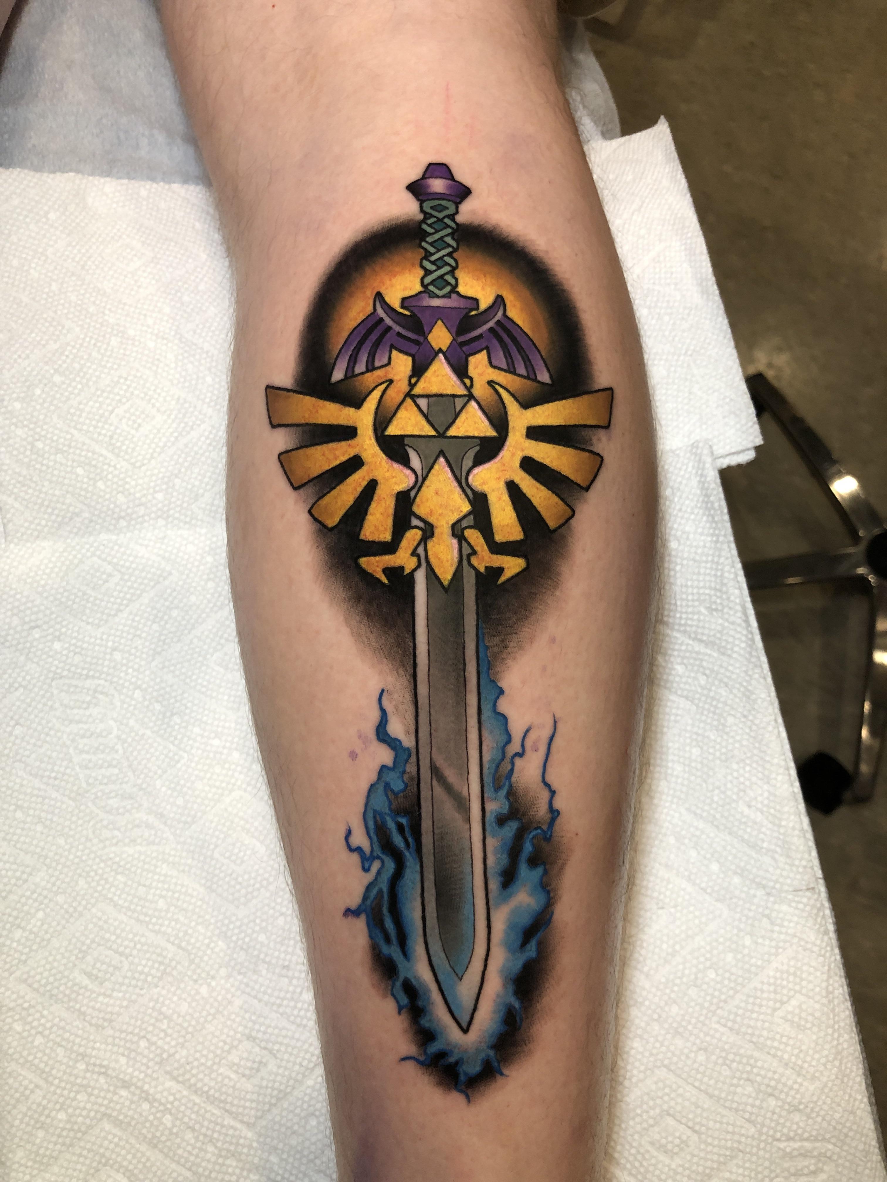 All My New Master Sword Tattoo Done By Matt Brumelow At Ink And