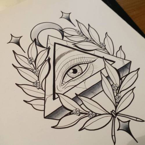 All Seeing Eye Tattoo Drawing