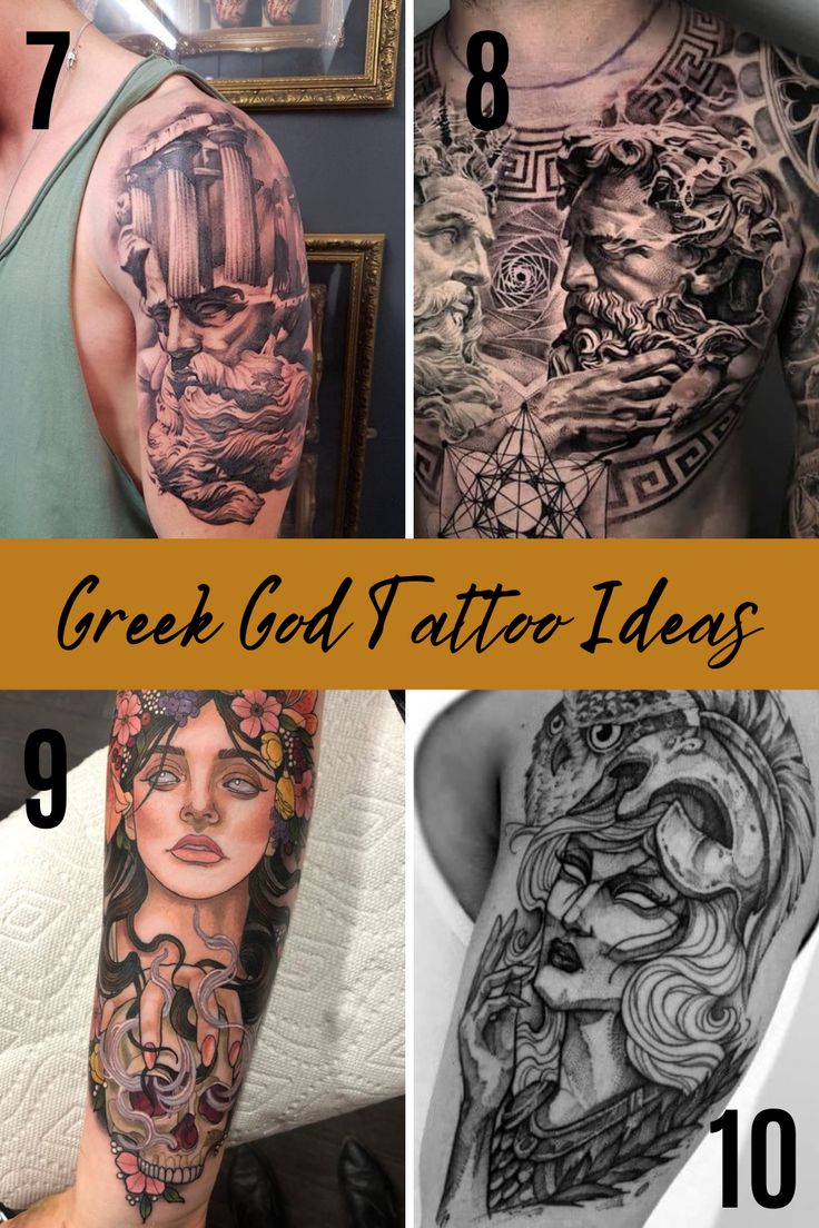 Ancient Greek God Tattoos Their Meaning Tattoo Glee