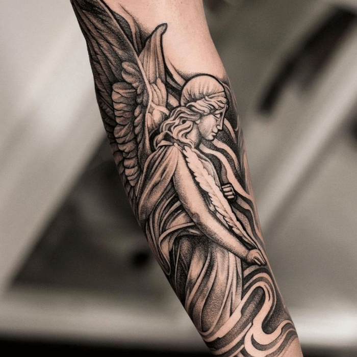 10 Angel Tattoo Ideas for Wings of Beauty