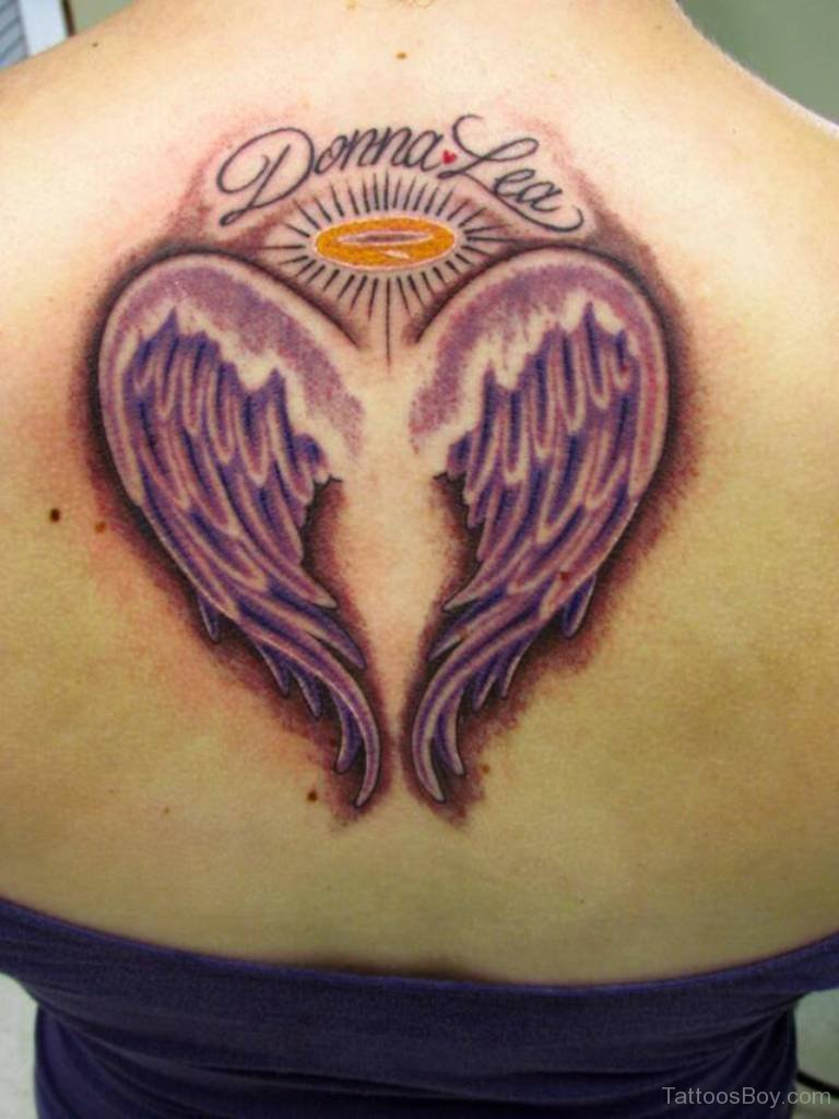 7 Beautiful Angel Wings Memorial Tattoo Designs