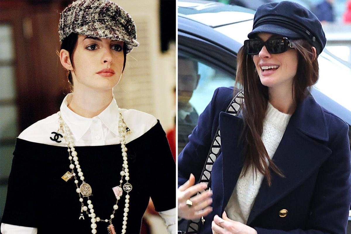 Anne Hathaway Channels Devil Wears Prada Character At Paris Fashion Week