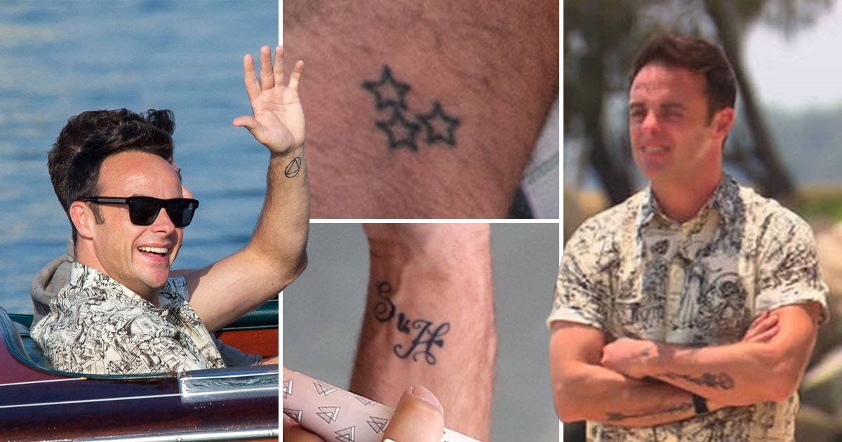 Ant Mcpartlin S Tattoos Explained From Mental Health Awareness To Alcoholics Anonymous Flipboard