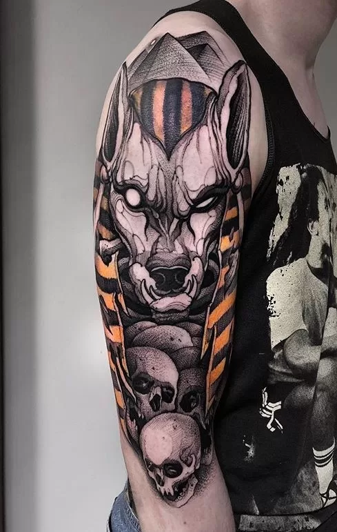 Anubis Egyptian God Tattoo Tattoogoto