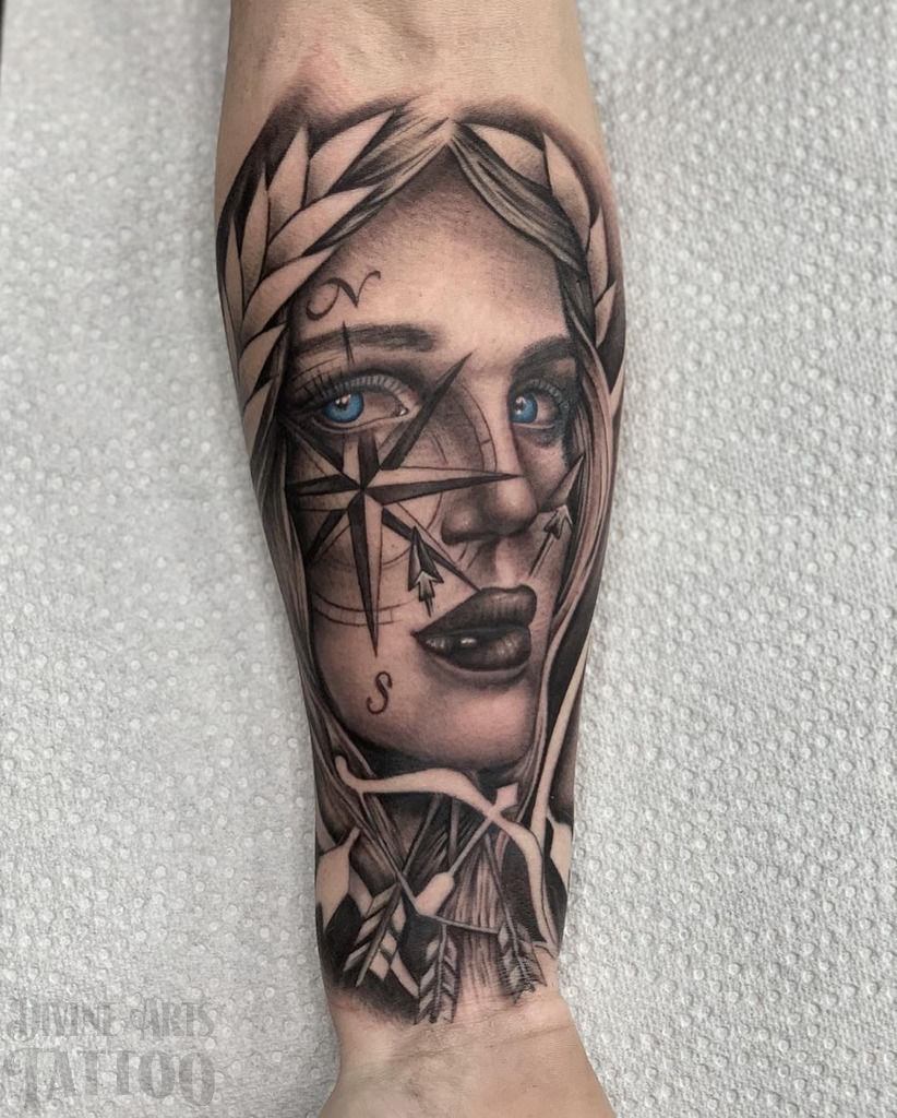 Aphrodite Tattoos Portrait Tattoo Tattoo Designs