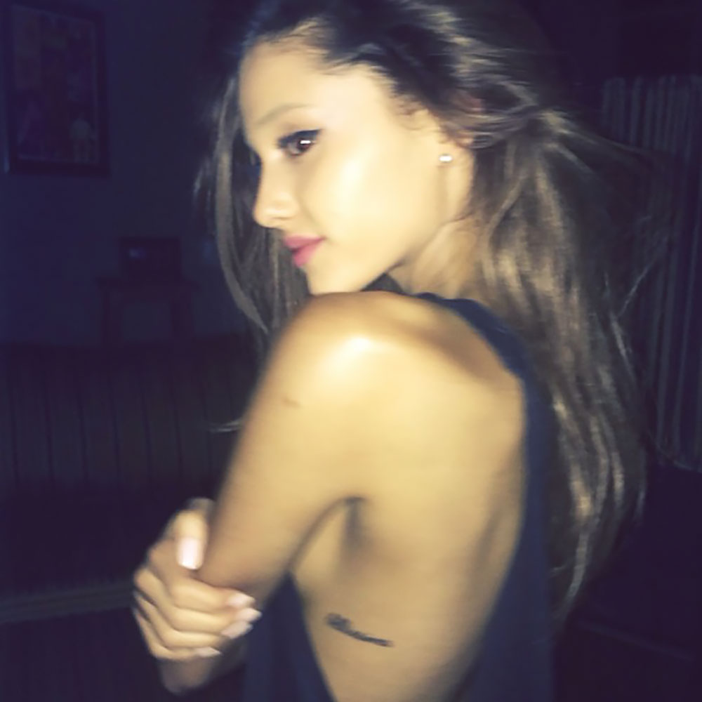 Ariana Grande Tattoos Descriptions And Meanings