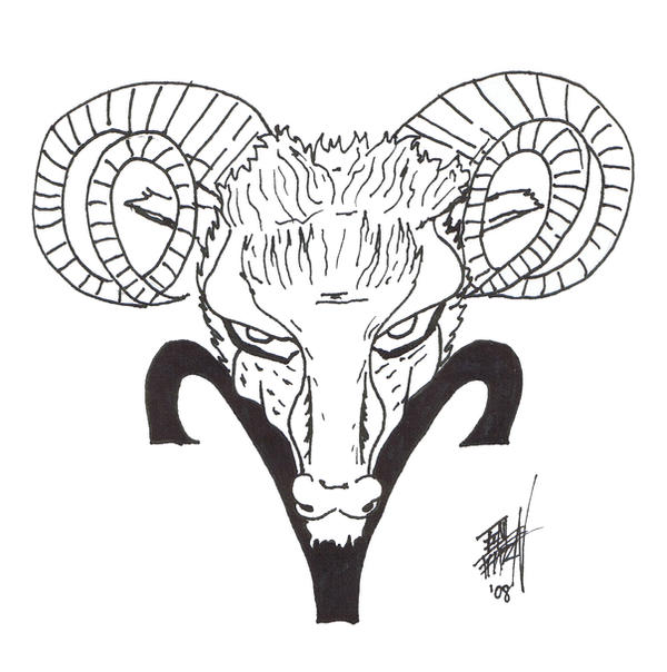 Aries Ram Tattoo Male