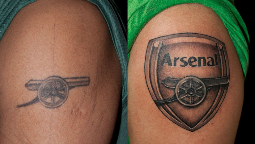 Arsenal Logo Tattoo