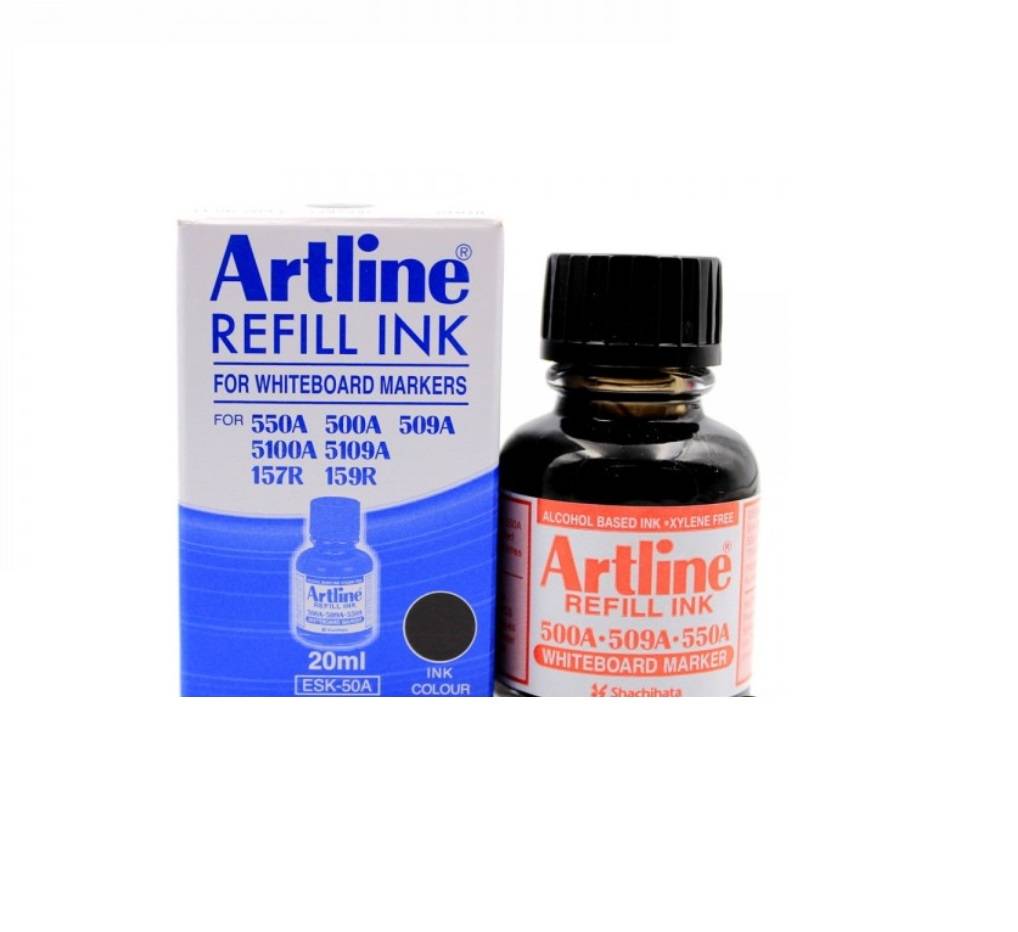 Artline Permanent Marker Refill Ink 20 Ml Black Officeworks