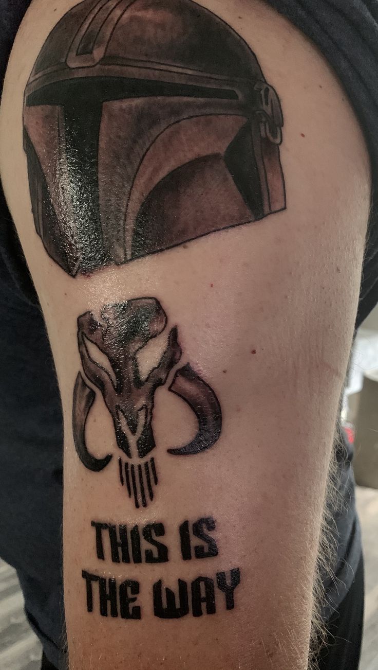 Artstation The Mandalorian Tattoo Design