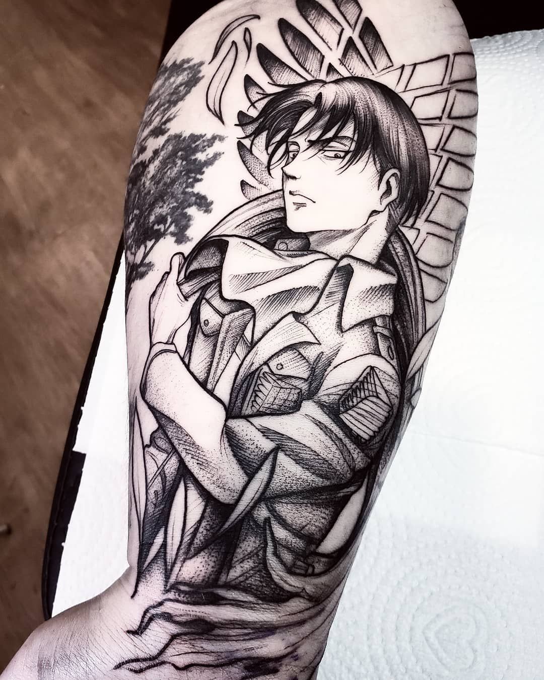 Attack On Titan Mais Uma Tattoo Inspirada No Anime Dessa Vez