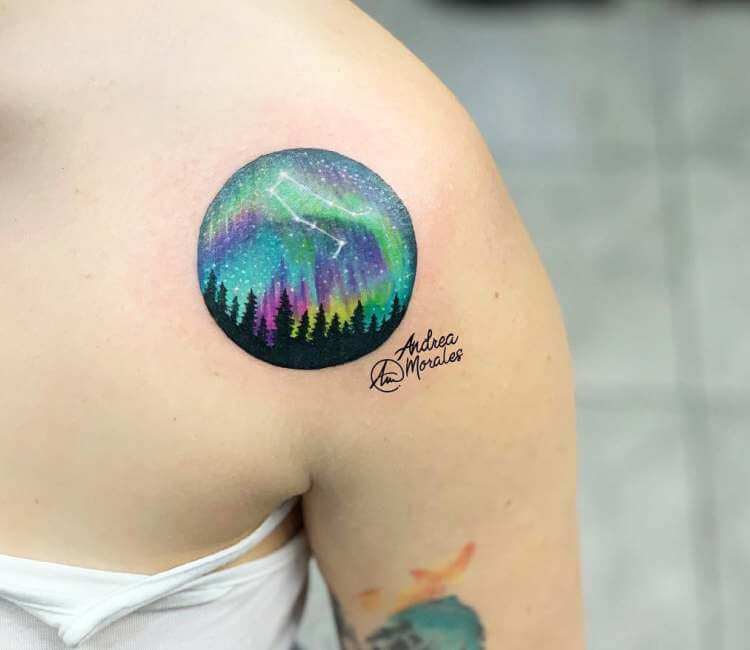 Aurora Boralis Tattoo By Andrea Morales Post 26768 Northern Lights