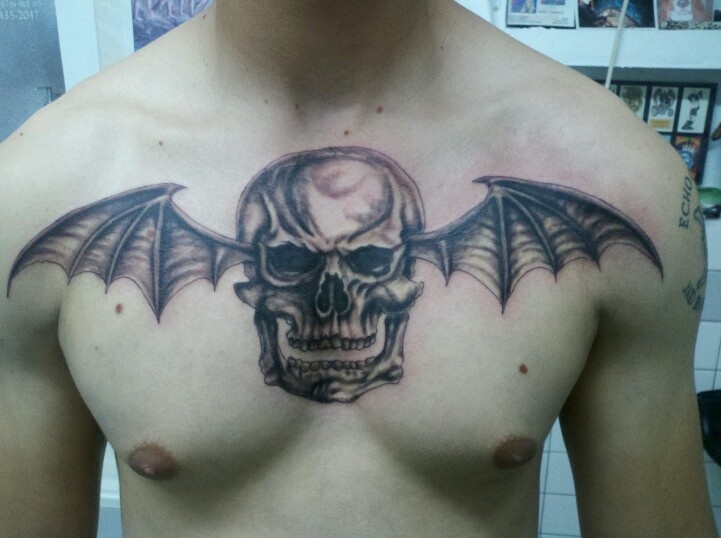 Avenged Sevenfold Deathbat Logo Tattoo I Did Tonight Always Love