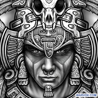 Aztec Warrior Tattoo Design Aztec Tattoos Warvox Aztec Mayan Inca Tattoo Designs