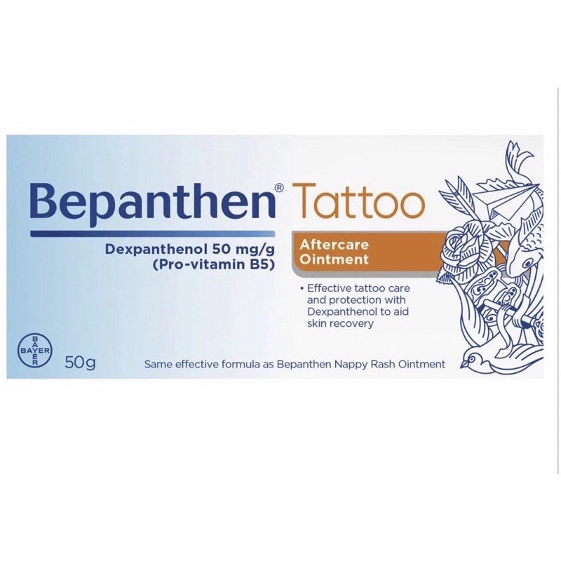 Bepanthen Tattoo Aftercare And Protection Ointment Cream 50G Exp 12