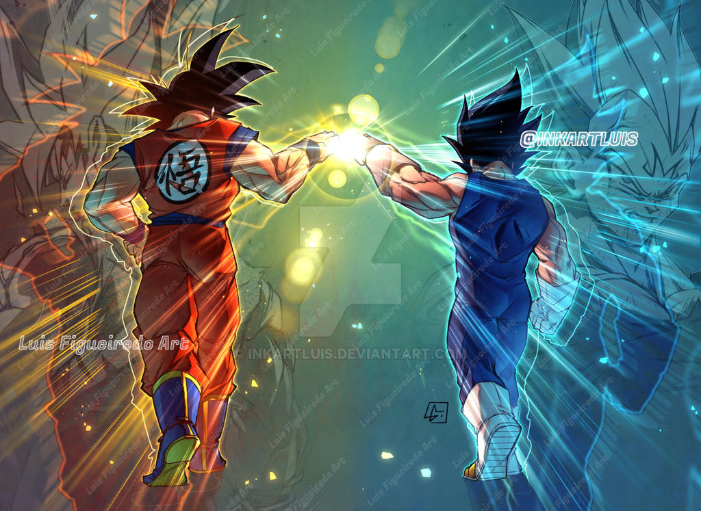 Best Brotherhood Goku And Vegeta By Inkartluis On Deviantart