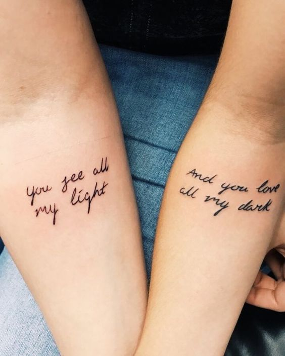 Best Friend Quote Tattoos for Unbreakable Bonds