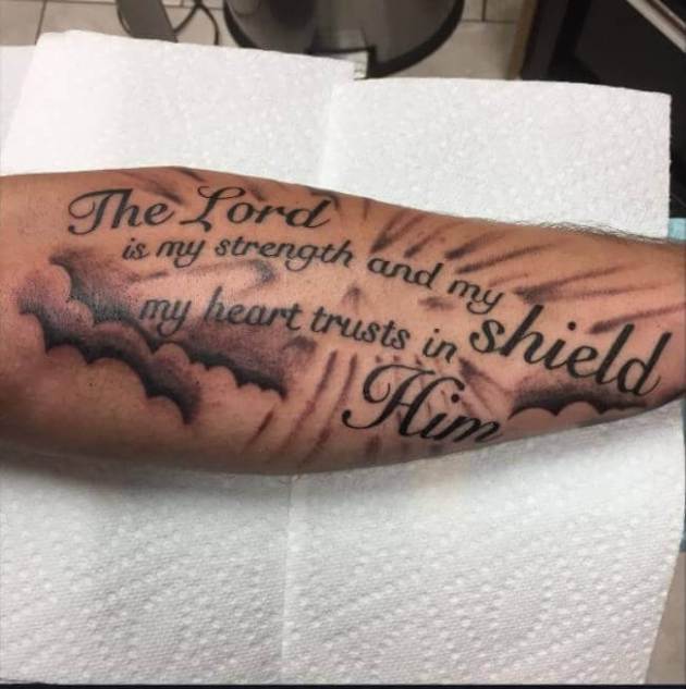 Bible Verse Arm Tattoos for Spiritual Expression