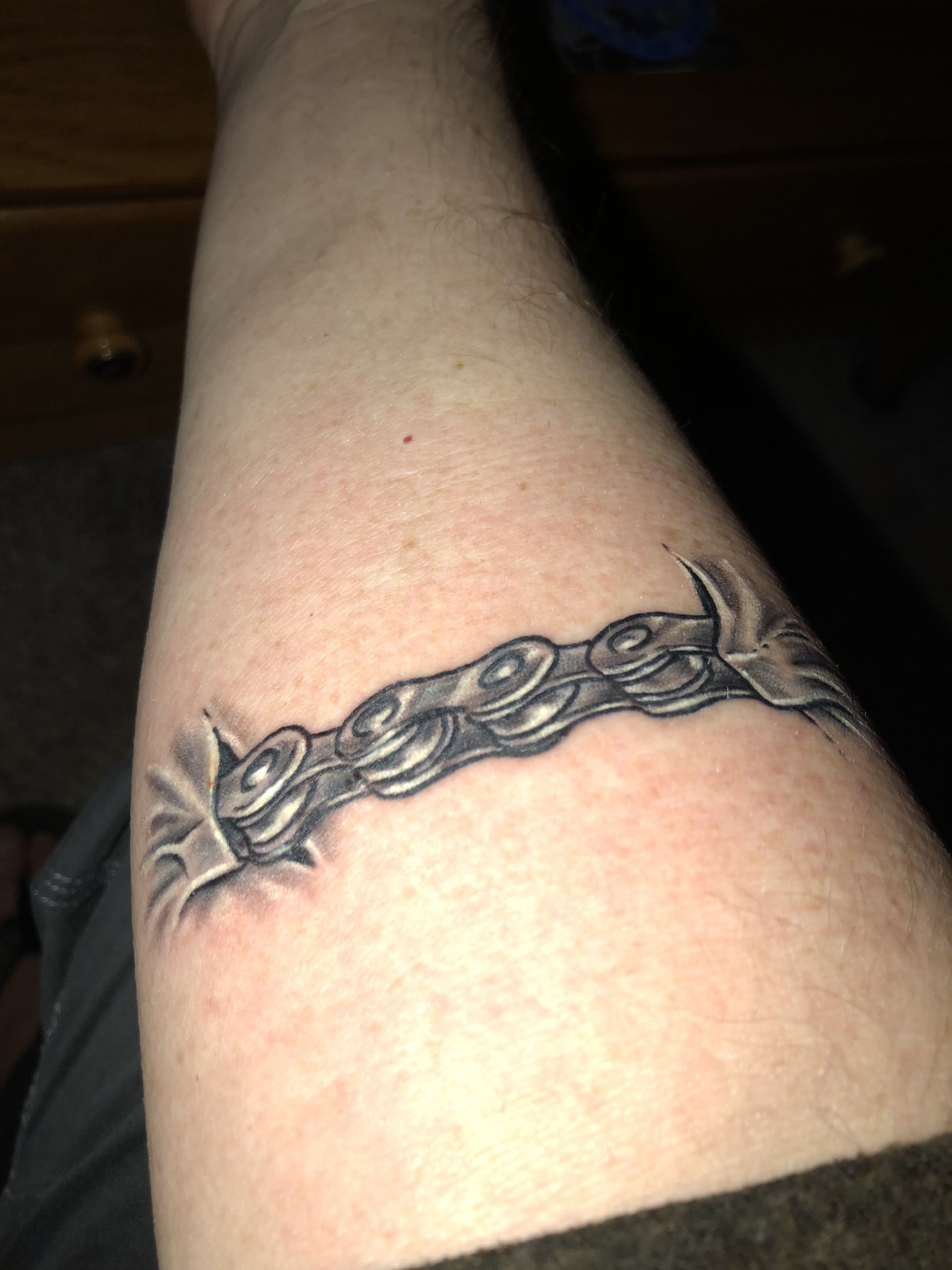 Bike Chain Tattoo Designs with Symbolic Meaning