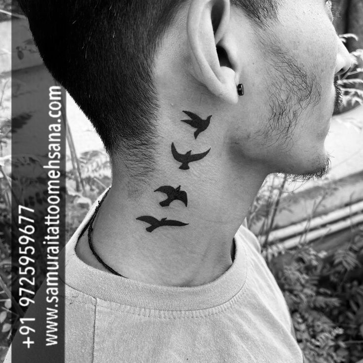 Bird Neck Tattoo By William Volz