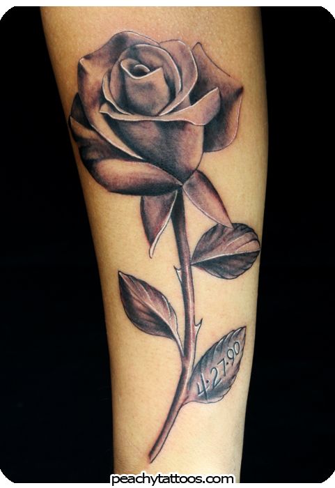 Black And Gray Rose Tattoo Rose Tattoo Sleeve Rose Tattoos For Men