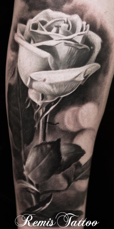 Black And Grey Roses With Images Traditional Rose Tattoos Rose