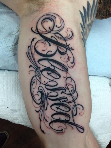 Blessed Script Tattoo Tattoo Script Ink Tattoo Tattoos