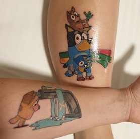 7 Bluey Tattoo Designs You'll Love