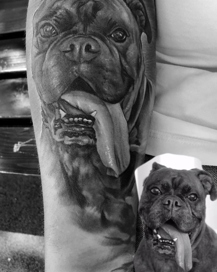 Pawfect Ink: Unique Boxer Dog Tattoo Design Ideas