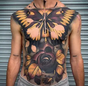 Butterfly Chest Tattoo Female 21 Designs And Symbols For Men Women