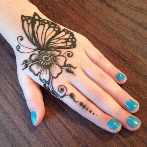 Butterfly Tattoo Design Mehndi