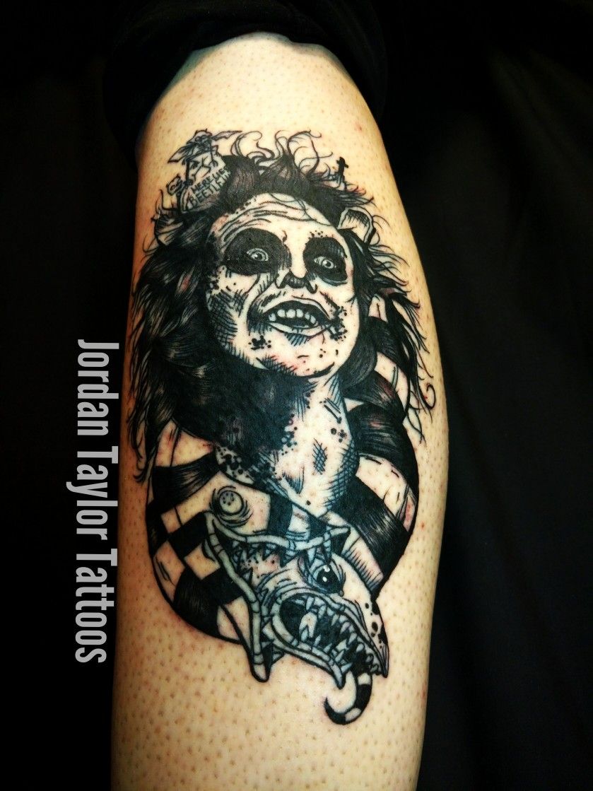 By Jordan Taylor Townsend Beetlejuice Beetlejuice Tattoo Black Work