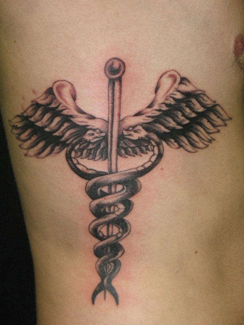 Caduceus Tattoos Designs