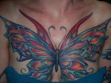 Chest Butterfly Tattoo Designs Tattoo Designs For Women