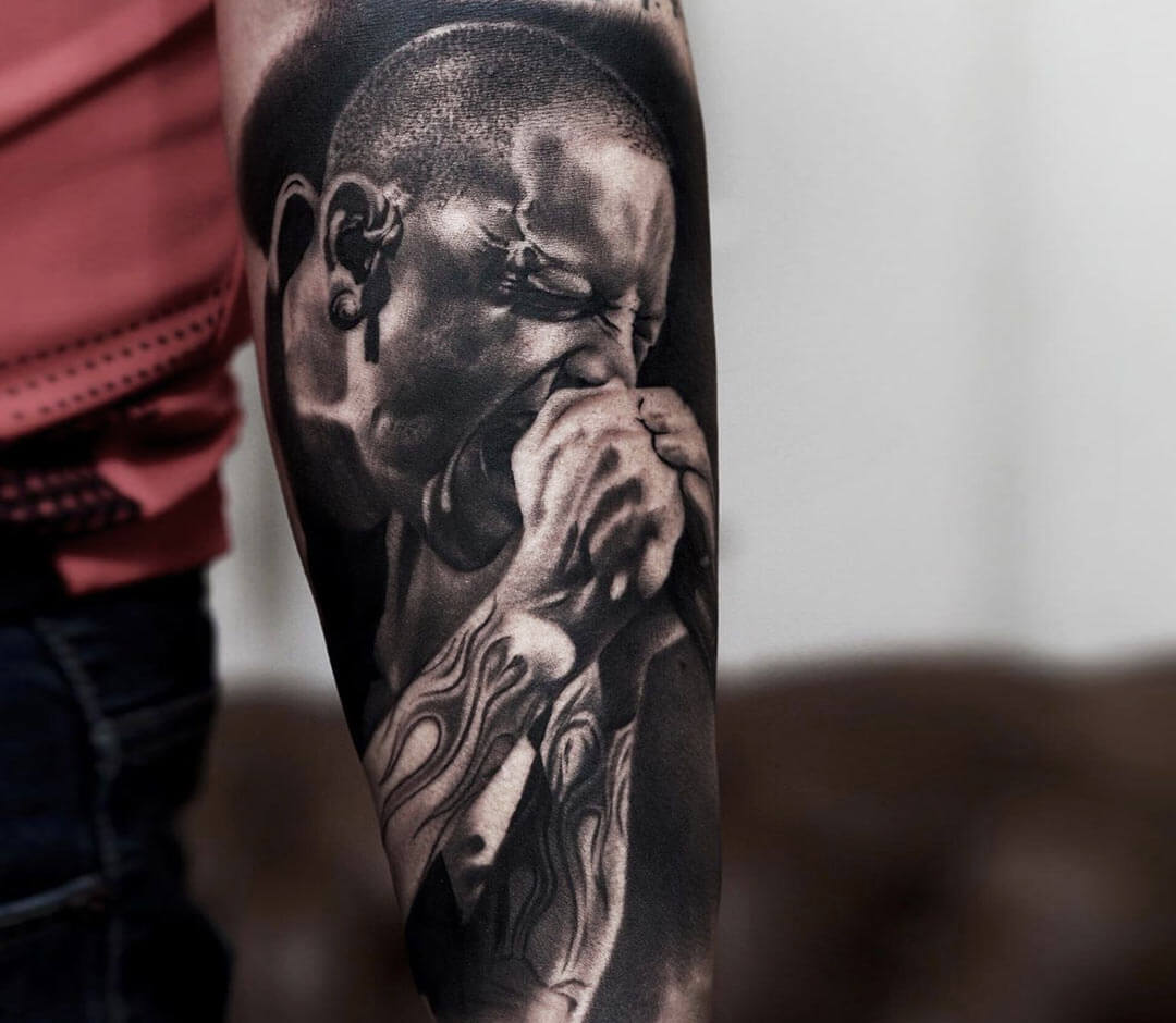 Chester Bennington By Yomicoart Tattoo World Tattoo Chester